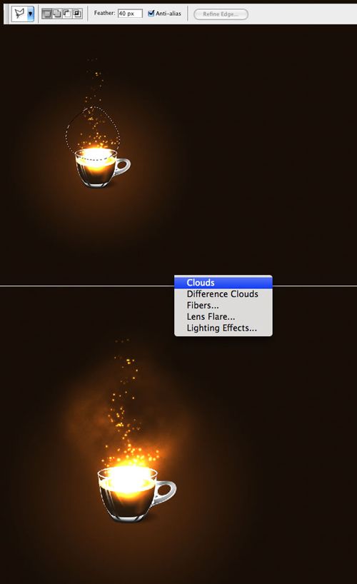 Photoshop超酷灯光效果文字教学